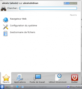 Lanceur d'applications KDE