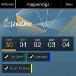 L'application "mobile" dédiée à la JavaOne 2012