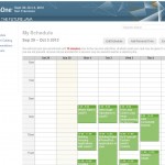 Planning des sessions sur le Schedule Builder d'Oracle