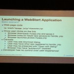 Lancement d'une application Web Start