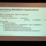 Lancement d'une application Web Start