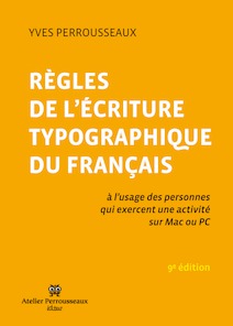 Livres regles ecriture typographique français perrousseaux