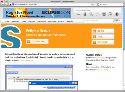 Website Eclipse Scout