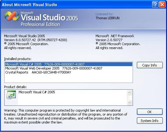 Visual Studio 2005 RTM