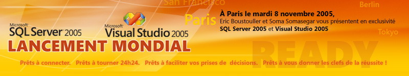 Lancement SQL & Visual Studio 2005